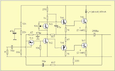 Simple Power Amplifier Circuit Diagram